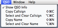 QSO Menu