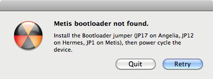 BootloaderNotFound